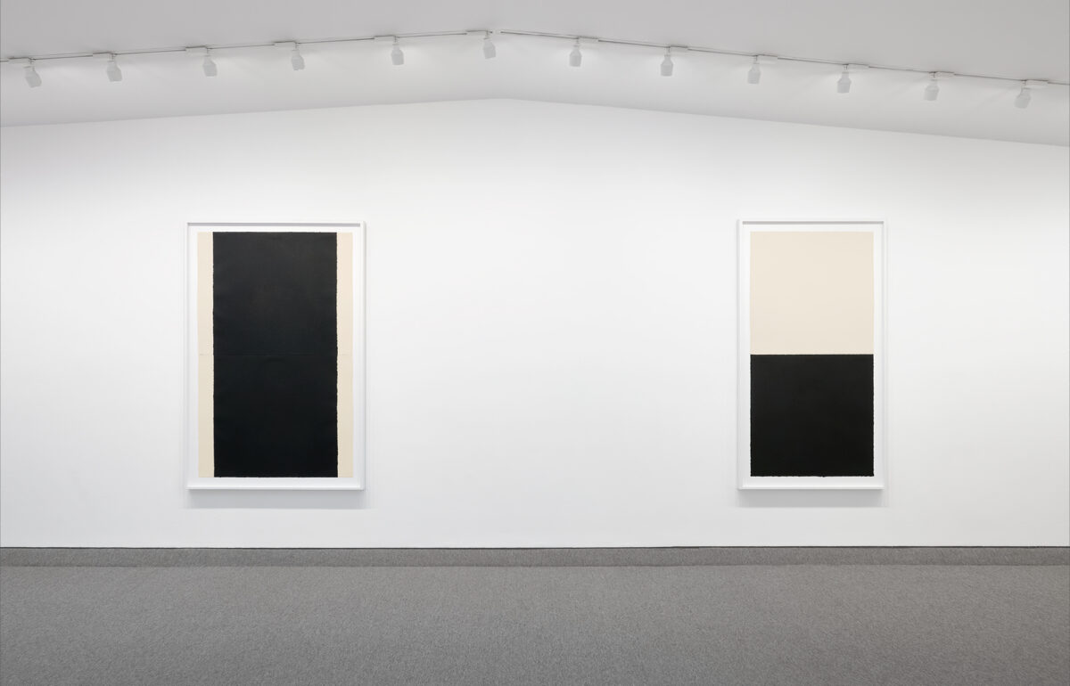 Installation view of Richard Serra and Fred Sandback at Krakow Witkin Gallery, Boston.