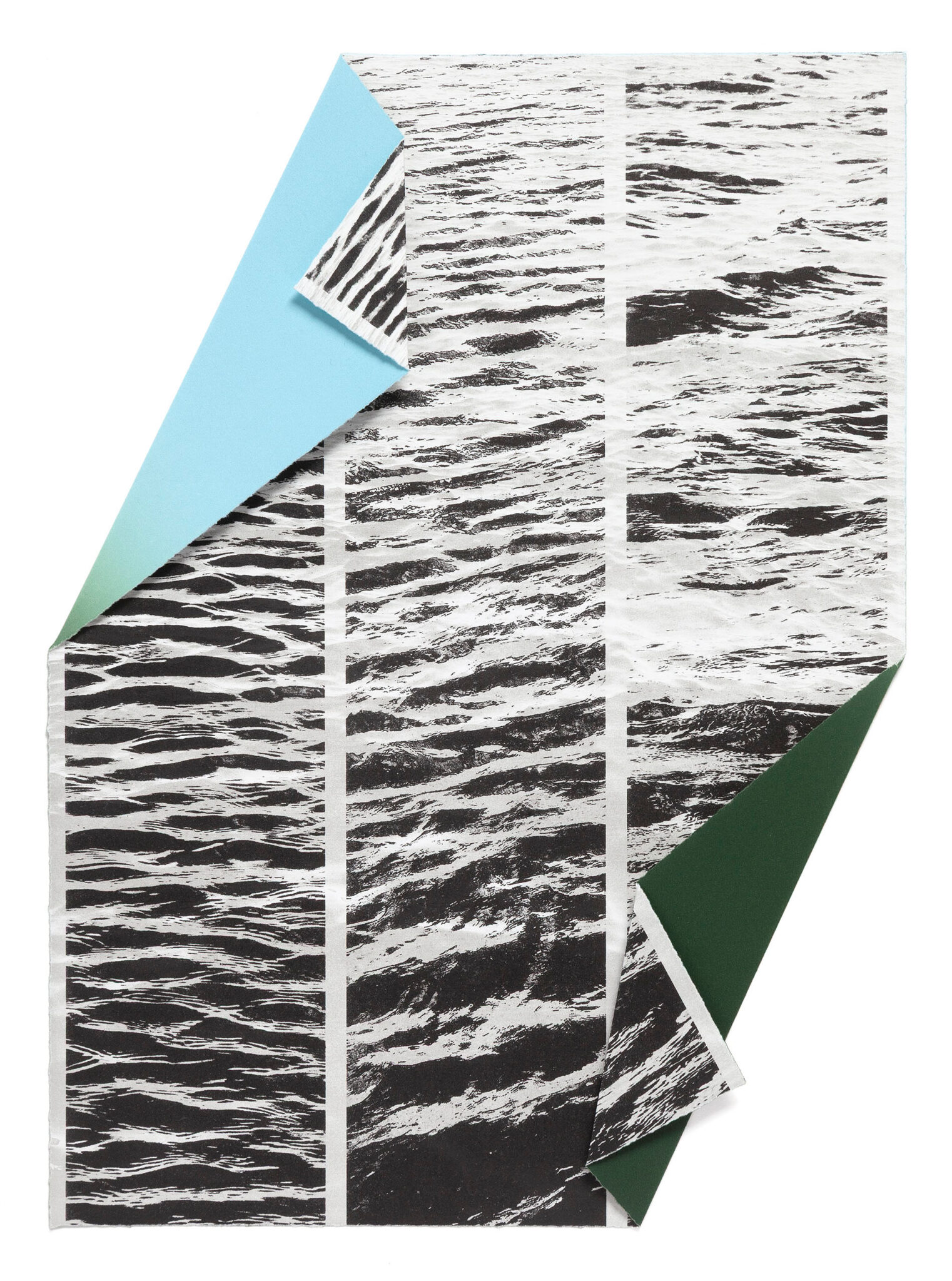 Where We Meet (Folded Waters) by Evelyn Rydz, a 2025 Print at Krakow Witkin Gallery, Boston