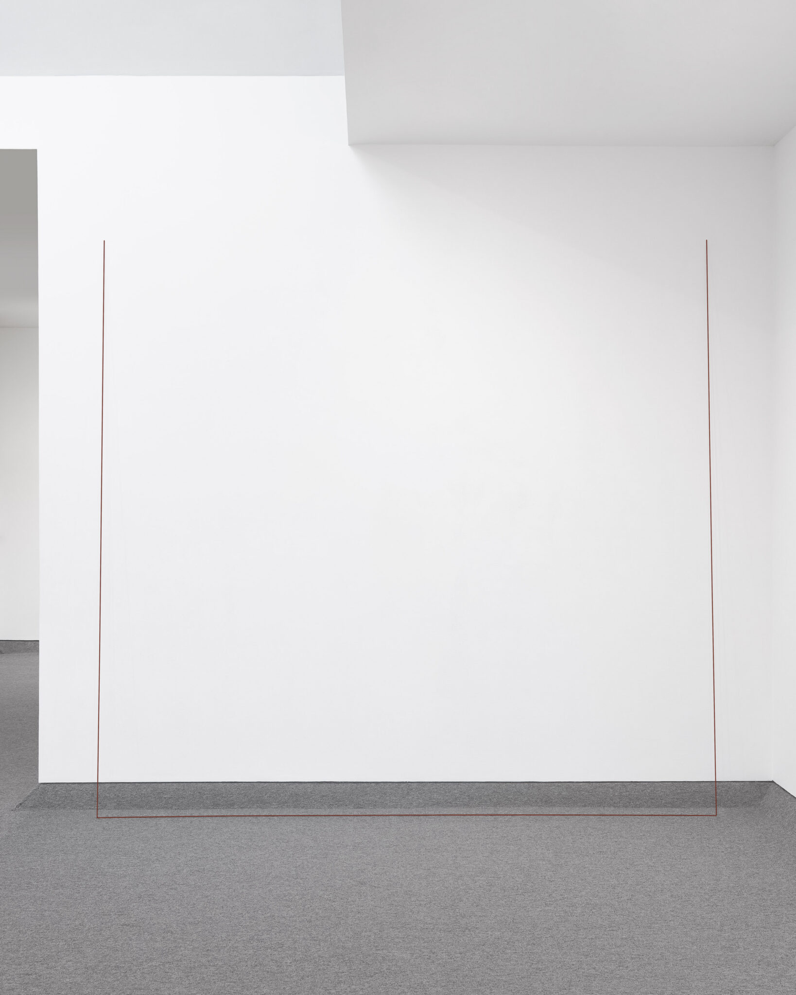 Untitled by Fred Sandback, a 1972 Installation at Krakow Witkin Gallery, Boston