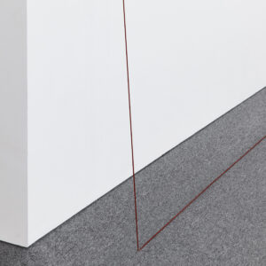 Untitled by Fred Sandback, a 1972 Installation at Krakow Witkin Gallery, Boston