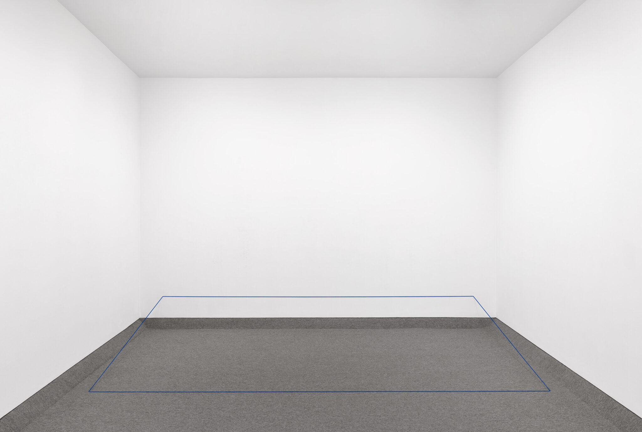 Untitled by Fred Sandback, a 1970 Installation at Krakow Witkin Gallery, Boston