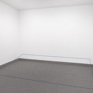 Untitled by Fred Sandback, a 1970 Installation at Krakow Witkin Gallery, Boston