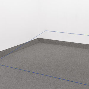 Untitled by Fred Sandback, a 1970 Installation at Krakow Witkin Gallery, Boston