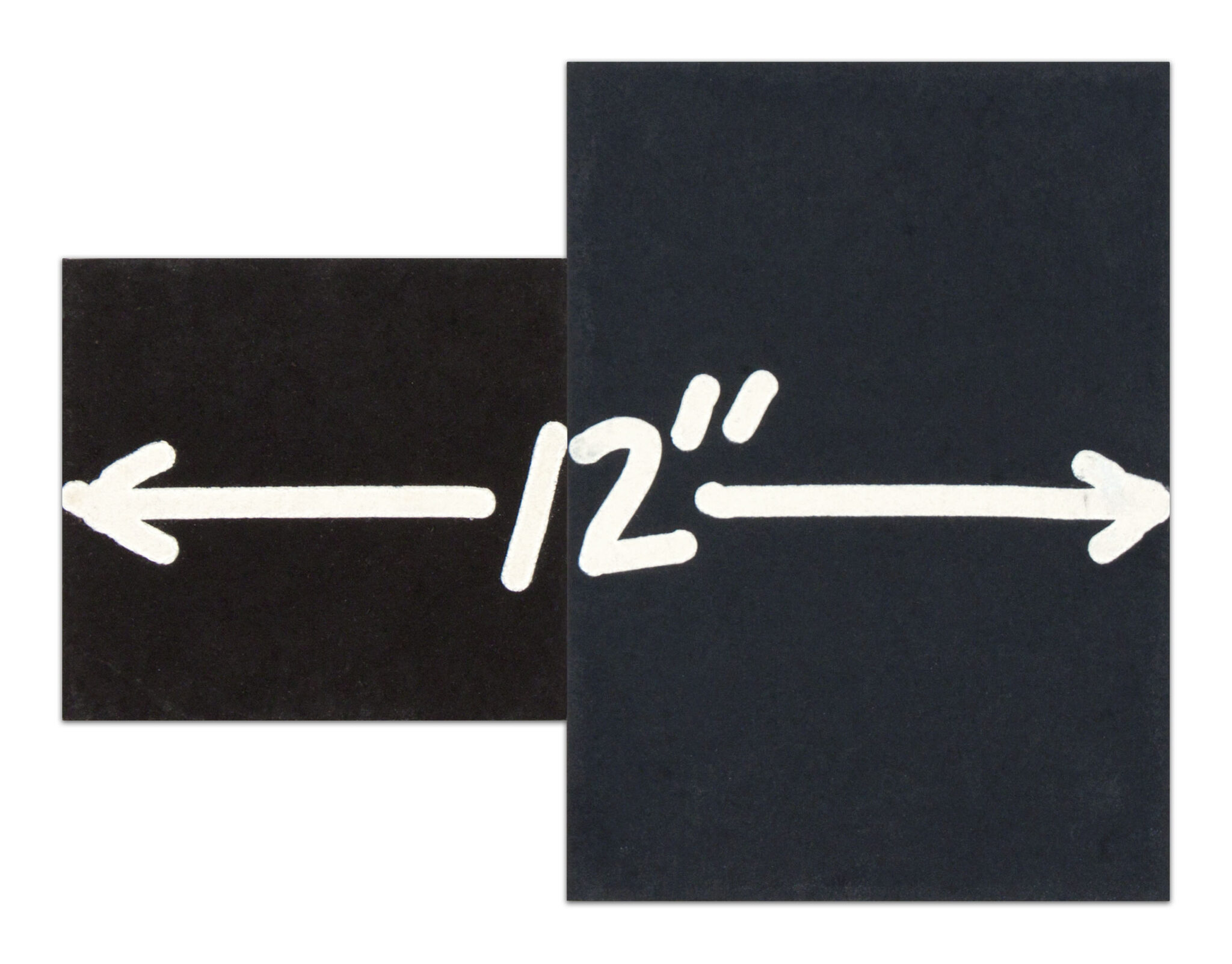 12 inches by Mel Bochner, a 2007 Monoprint at Krakow Witkin Gallery, Boston