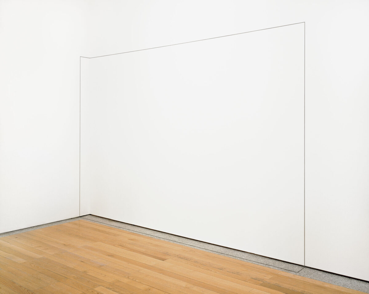Untitled by Fred Sandback, a 1968 Installation at Krakow Witkin Gallery, Boston