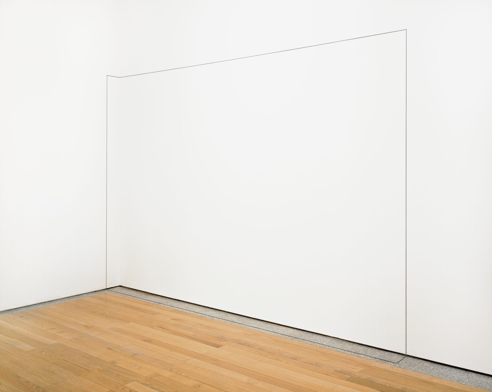 Untitled by Fred Sandback, a 1968 Installation at Krakow Witkin Gallery, Boston