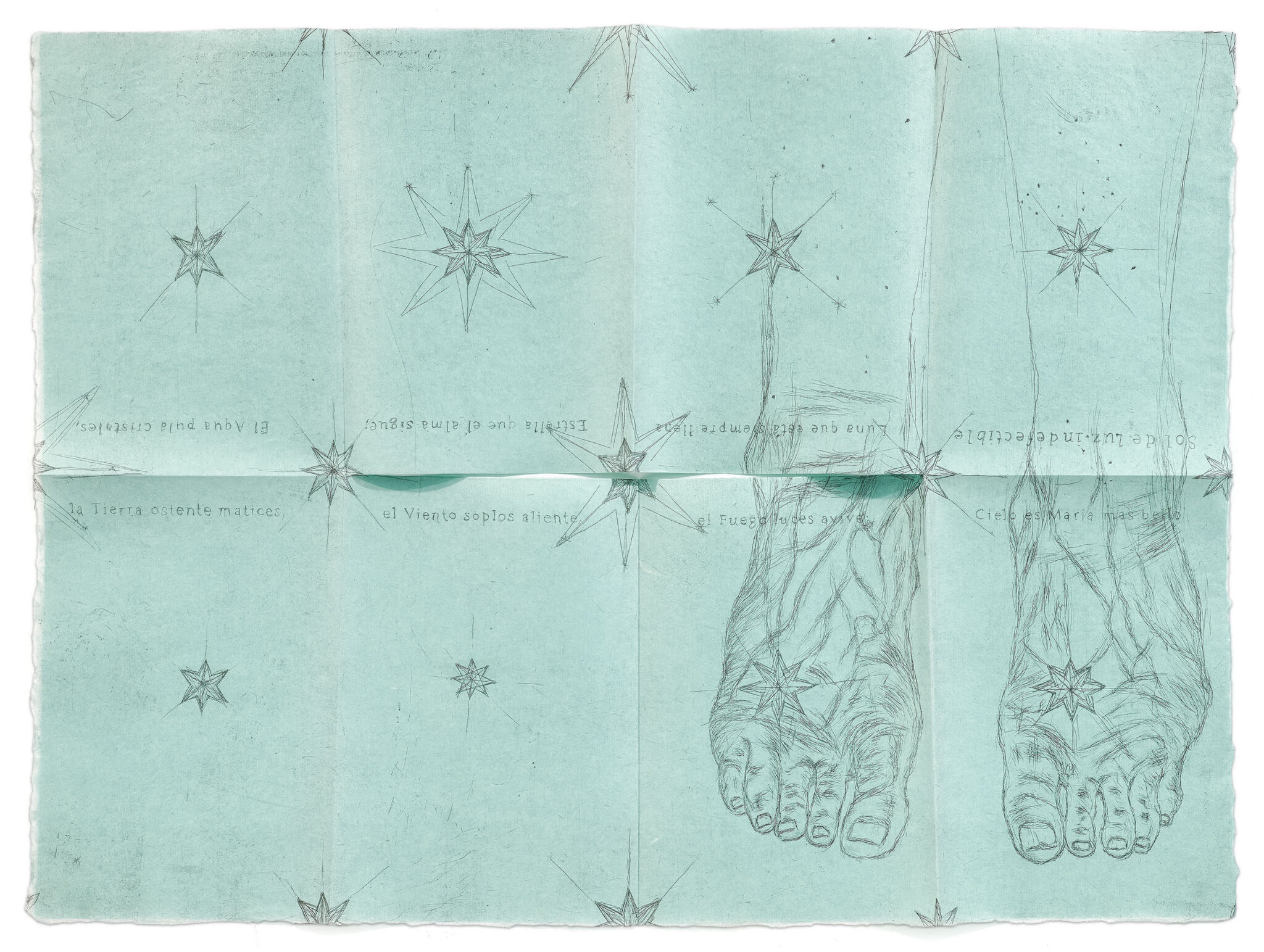 The Blue Feet by Kiki Smith, a 2003 Artist Book at Krakow Witkin Gallery, Boston