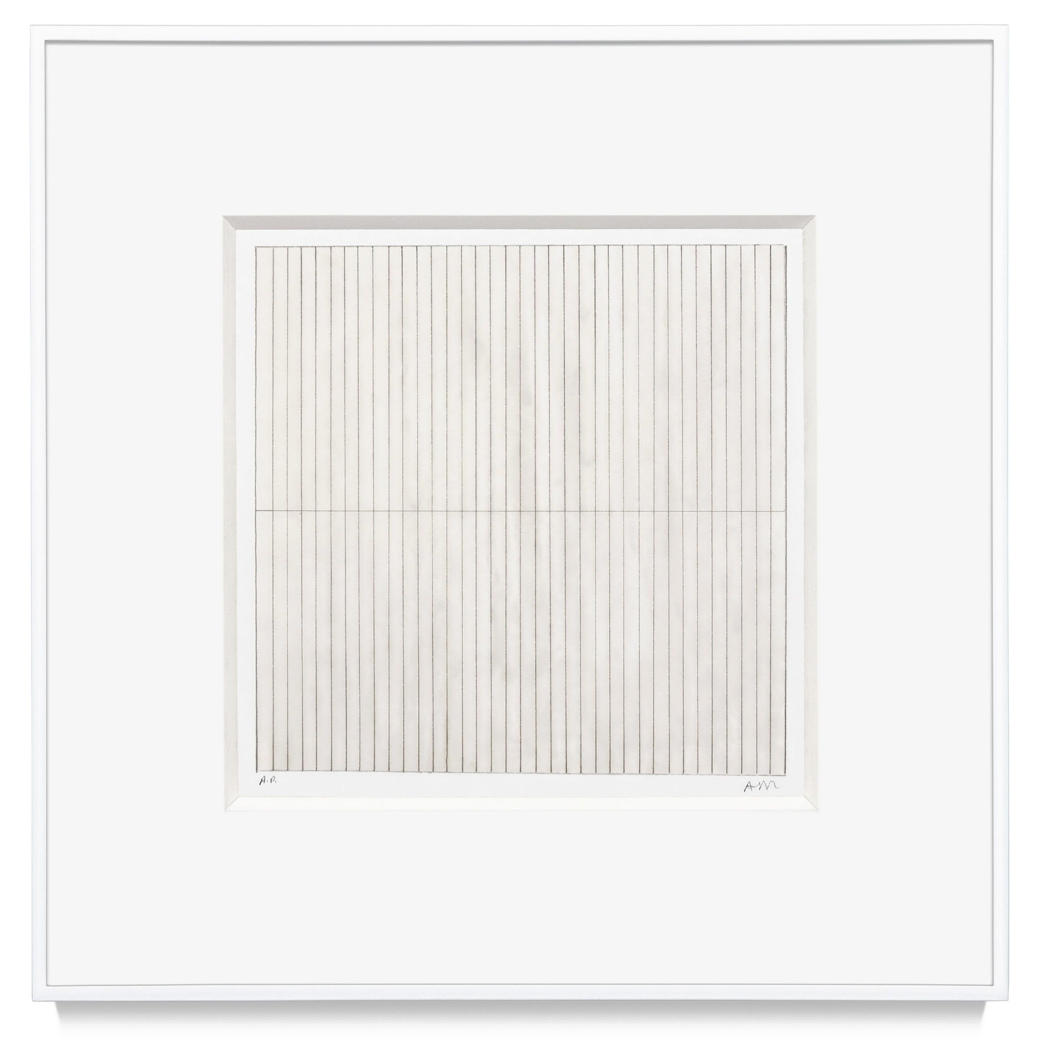 Untitled, a 1998 print by Agnes Martin