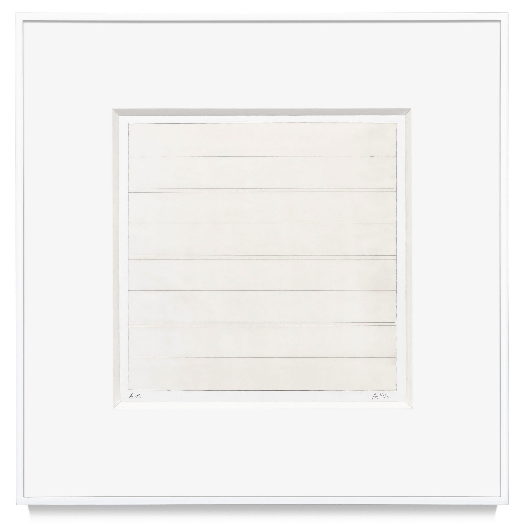 Untitled, a 1998 print by Agnes Martin