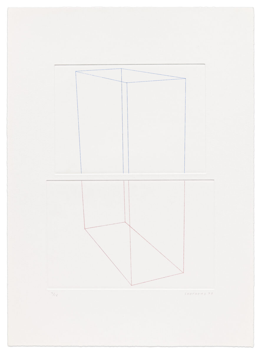 Tall box leaning by Kate Shepherd, a 1999 Print at Krakow Witkin Gallery, Boston