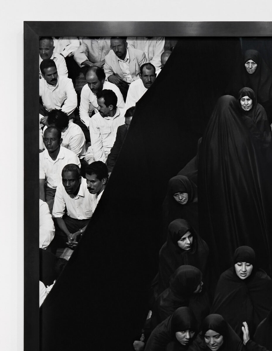 Installation view of One Wall, One Work: Shirin Neshat at Krakow Witkin Gallery, Boston
