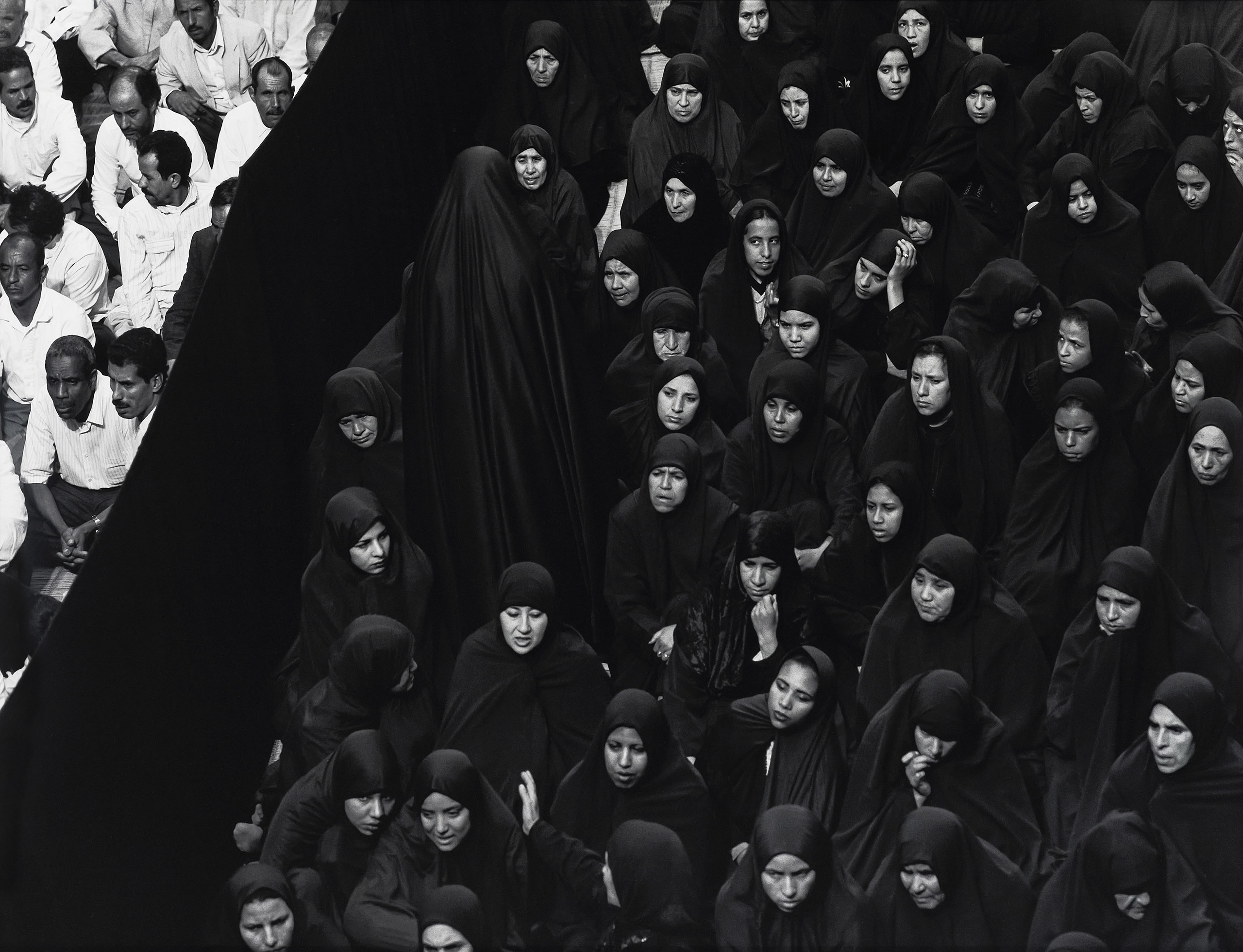 Installation view of One Wall, One Work: Shirin Neshat at Krakow Witkin Gallery, Boston