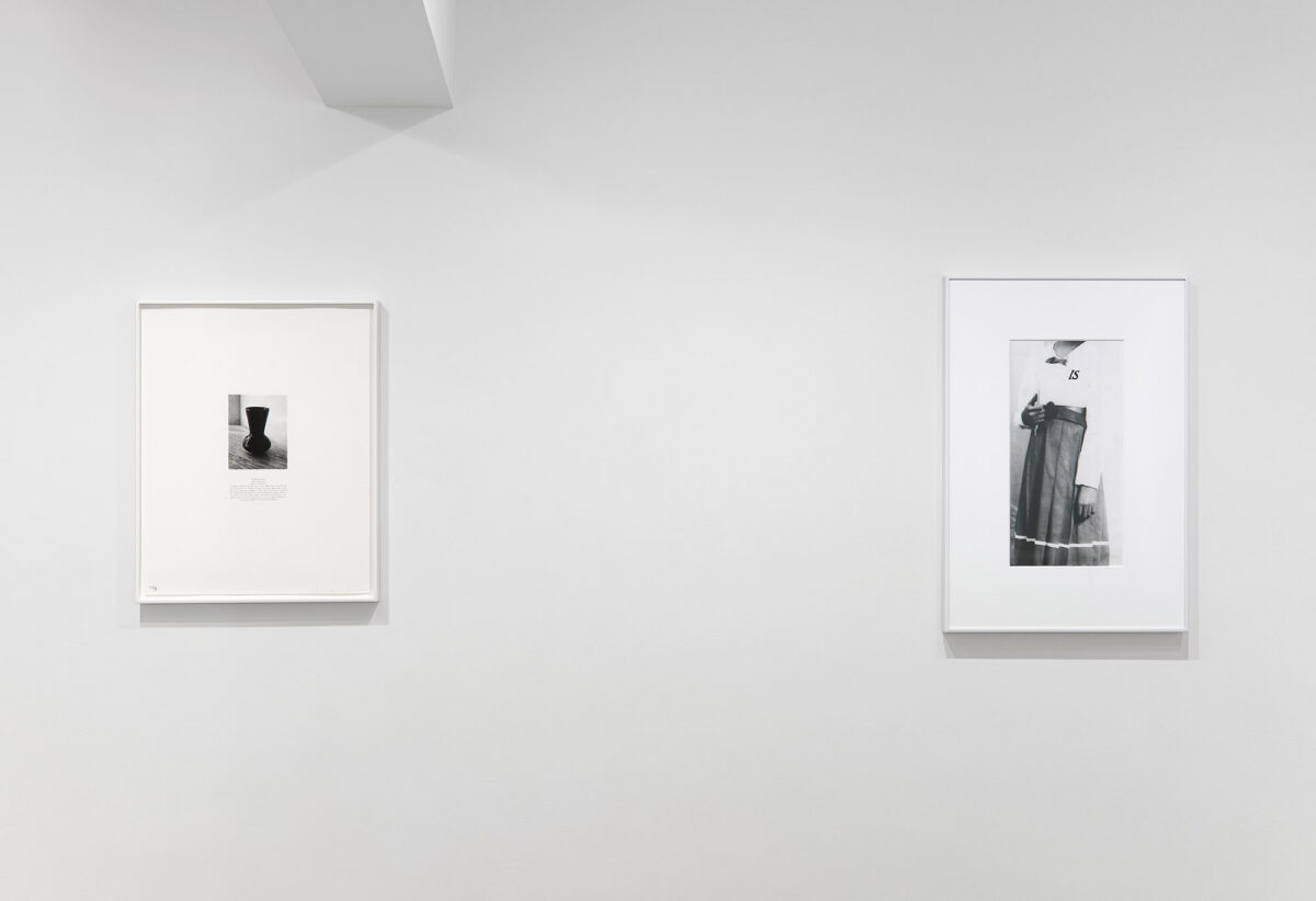 Installation view of Lorna Simpson at Krakow Witkin Gallery, Boston