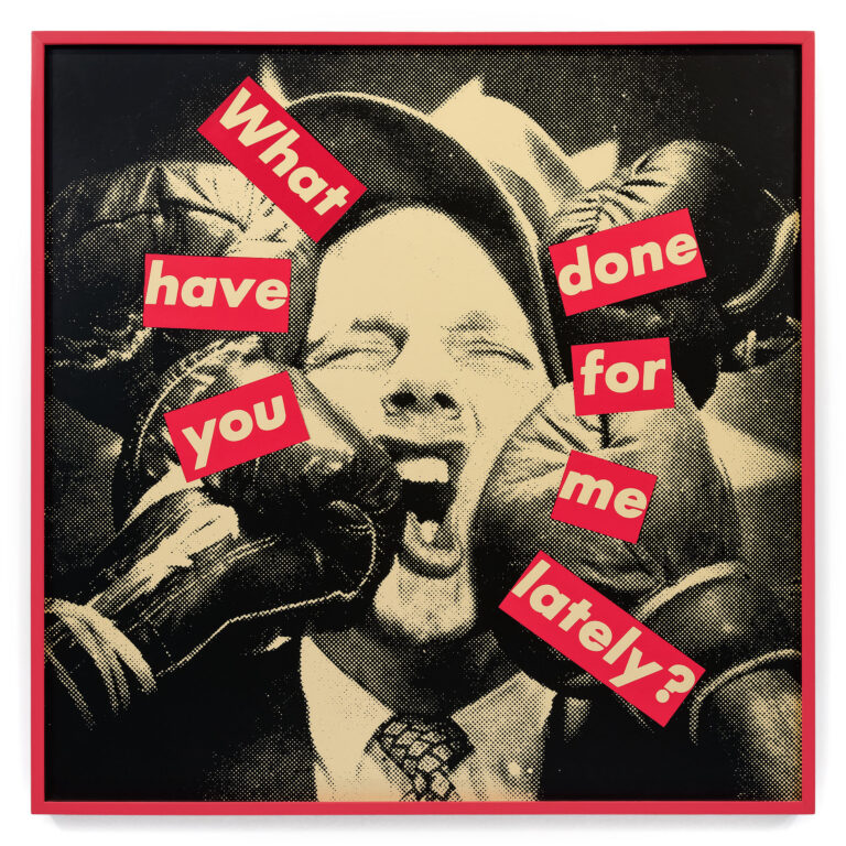 Barbara Kruger at Krakow Witkin Gallery, Boston
