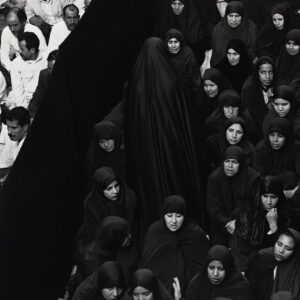 Fervor Series (Crowd from front, women leaving) by Shirin Neshat, a 2000 Photo at Krakow Witkin Gallery, Boston