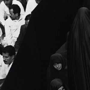 Fervor Series (Crowd from front, women leaving) by Shirin Neshat, a 2000 Photo at Krakow Witkin Gallery, Boston