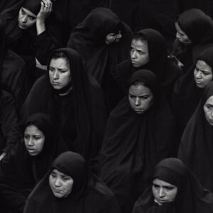 Fervor Series (Crowd from front, women leaving) by Shirin Neshat, a 2000 Photo at Krakow Witkin Gallery, Boston