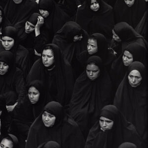 Fervor Series (Crowd from front, women leaving) by Shirin Neshat, a 2000 Photo at Krakow Witkin Gallery, Boston
