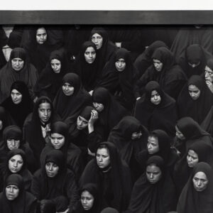 Fervor Series (Crowd from front, women leaving) by Shirin Neshat, a 2000 Photo at Krakow Witkin Gallery, Boston