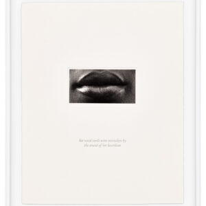 15 Mouths by Lorna Simpson, a 2002 set of 15 prints at Krakow Witkin Gallery, Boston