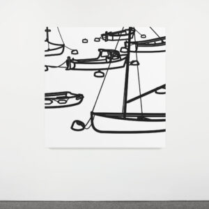 Boats. 2. by Julian Opie, a 2014 Painting at Krakow Witkin Gallery, Boston