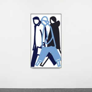 Leather Bag Turn Ups Large Hood. by Julian Opie, a 2021 Lcd at Krakow Witkin Gallery, Boston