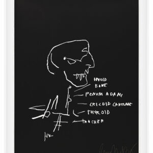 Anatomy by Jean-Michel Basquiat, a 1982 portfolio of 18 prints at Krakow Witkin Gallery, Boston
